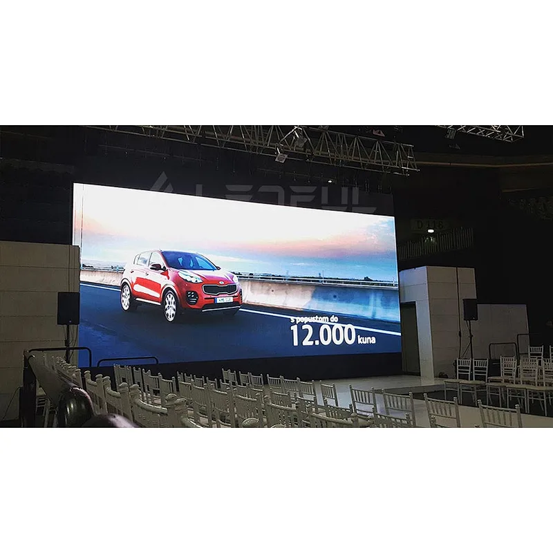 500*1000mm  P2.6-6.2mm  fixable indoor rental LED display/screen