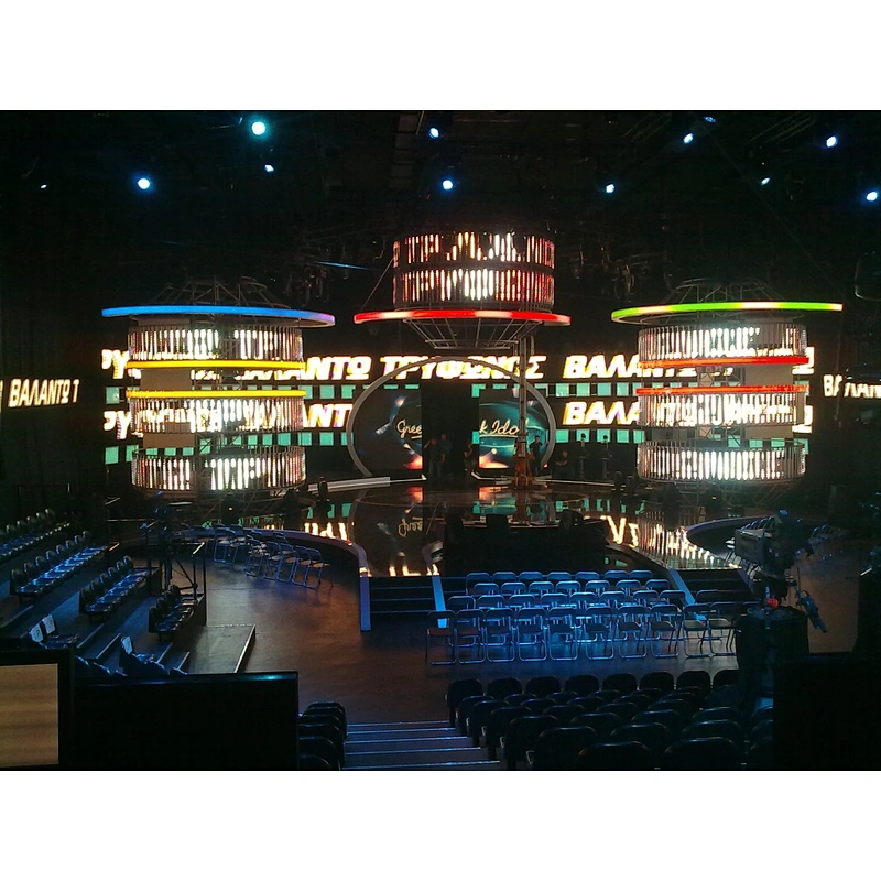 Round stage background led display 500x1000