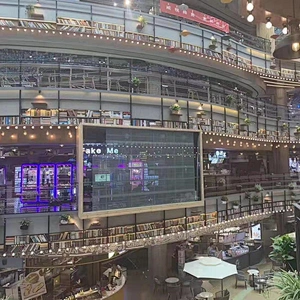 Innovative street windows transparent LED display poster screen for store/mall