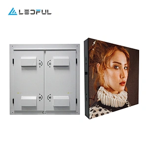 Double side wireless nationstar full color outdoor P6 P10 round led large screen display