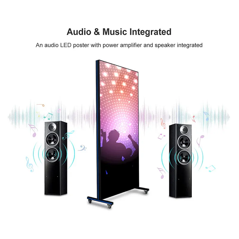 2020 New Design WIFI/Remote/App/Phone Control wifi led display Posters for Advertising