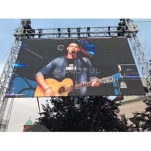 P6.2 curved installation  light and thin stage rental LED screen for outdoor concert