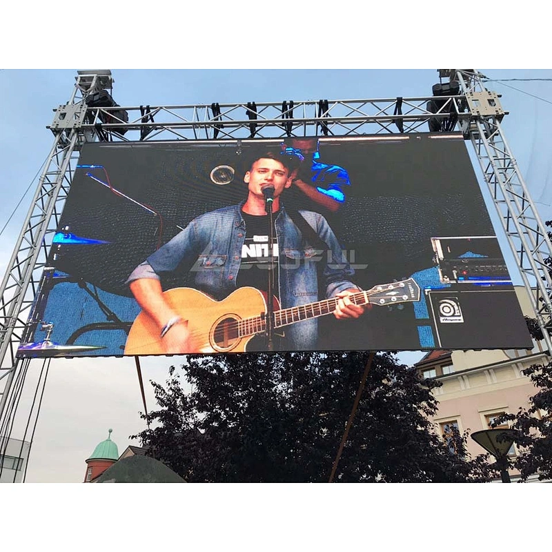 P6.2 curved installation  light and thin stage rental LED screen for outdoor concert