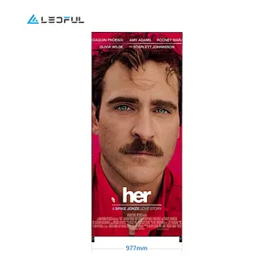 A wider brighter audio LED Poster P2 P2.5 P3 smart digital indoor LED display poster