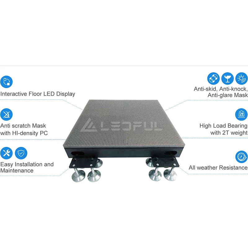 4K SMD display panel indoor P4.8 dance floor led display