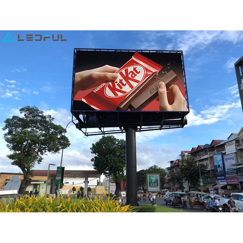 Double sided wireless full color outdoor P4 P6 P10 P3  program round wireless nationstar LED screen advertising panels