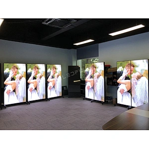 Wifi/ Cloud wireless control 960 width P2.5 indoor led module magnet poster for mall
