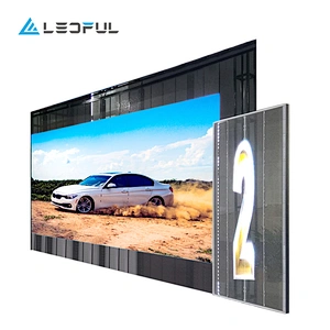High resolution indoor P3.9 display transparent led