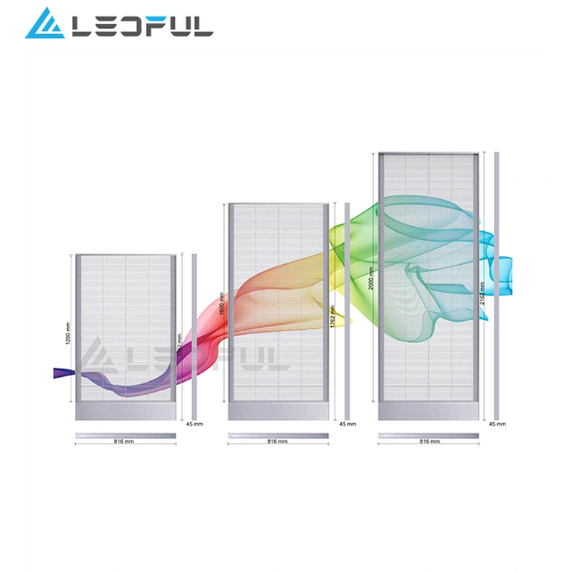 Illuminated RGB Full Color LED Display Transparent Poster