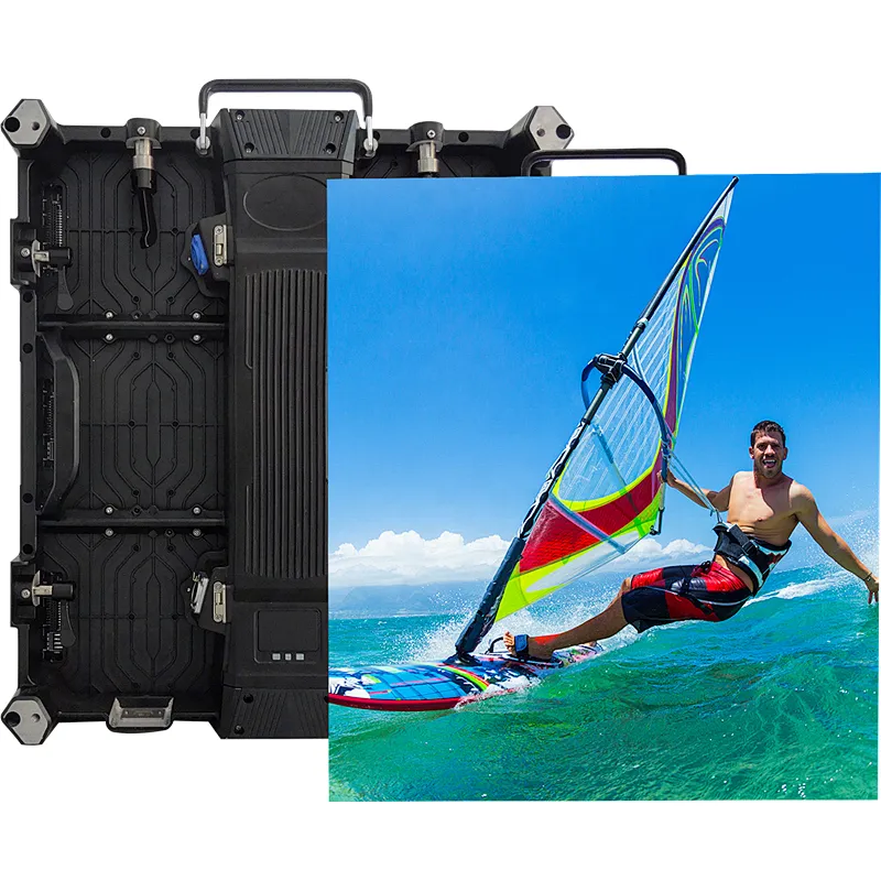 remote control P2.4  fullcolor flexible LED video wall display