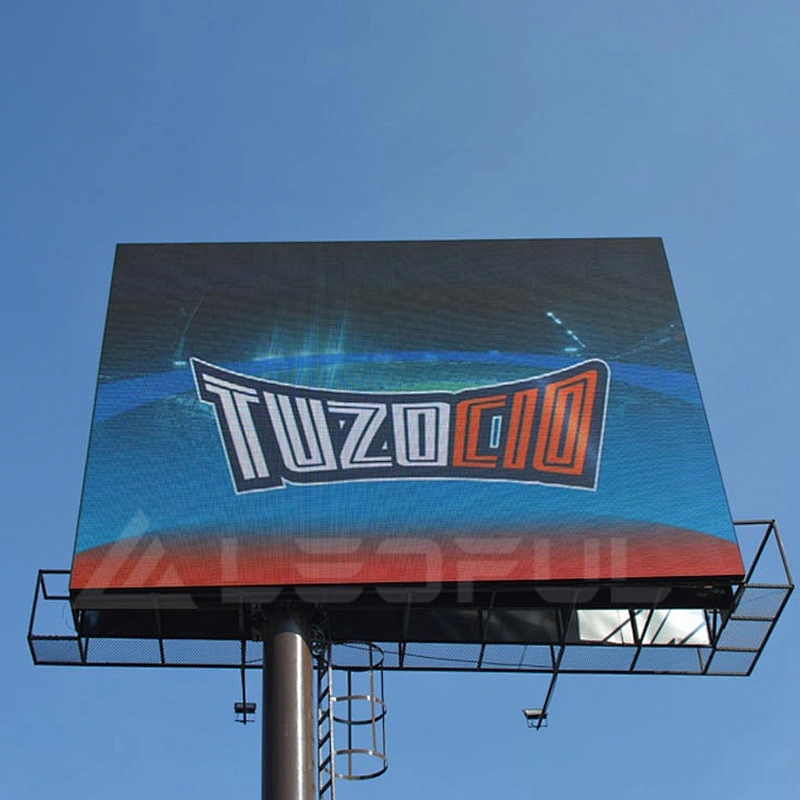 light&thin front service p10 outdoor advertising LED display for wall/OOH/building