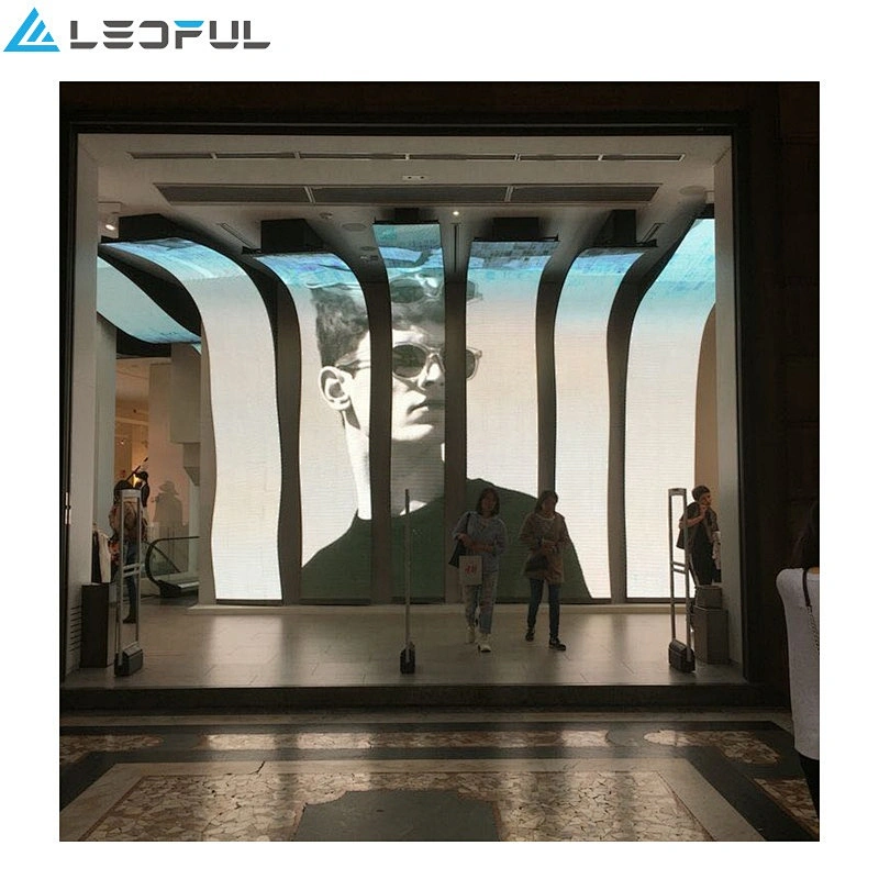 Indoor P2.5 customized flexible LED screen for shopping mall