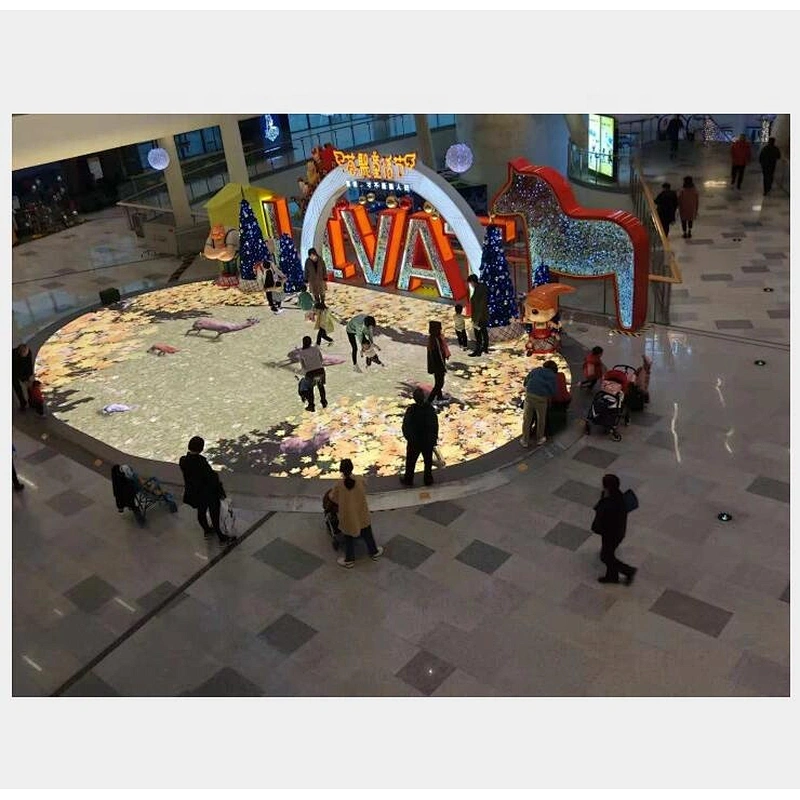 magical 3D Mirror LED floor screen for homehotel