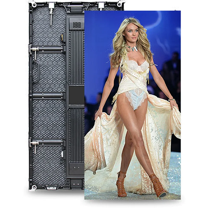 All Weather Resistant Front Service SMD 500*1000mm Rental Outdoor P6.2 LED Wall Display for Events