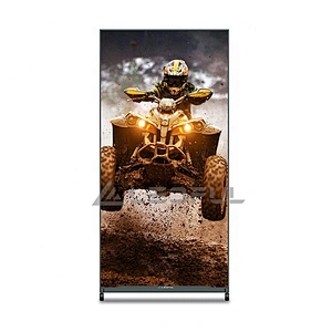 Outdoor and indoor portable LED poster display for advertising