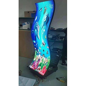 Full color High Refresh indoor Flexible LED display with CE