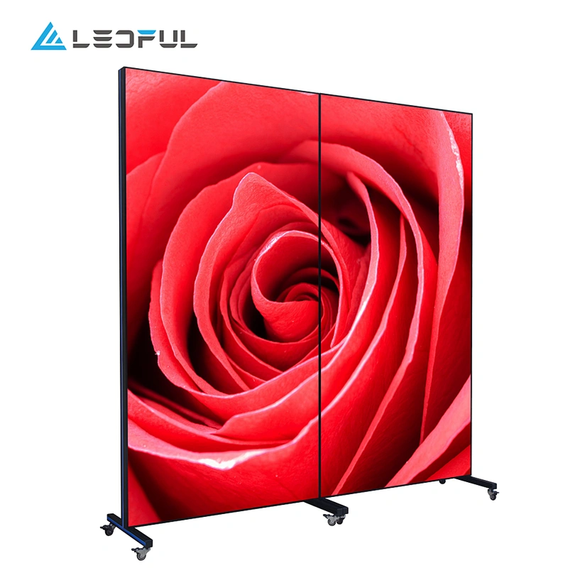 High refresh rate high resolution standing LED light movie poster P3 indoor panel free standing led display for advertising