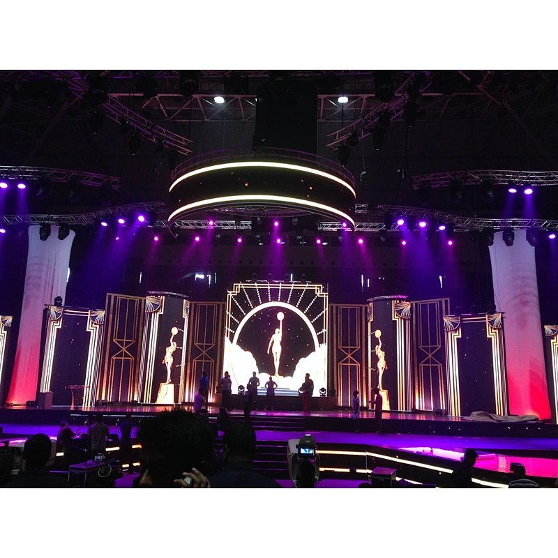 Round stage background led display 500x1000