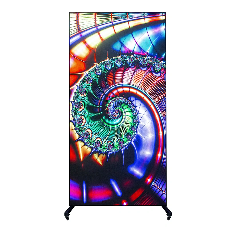 Movable stand advertising billboard indoor P2.5 LED Poster for Mall