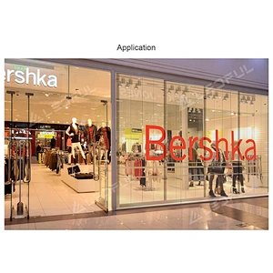 high quality transparent poster advertising LED display P2.95