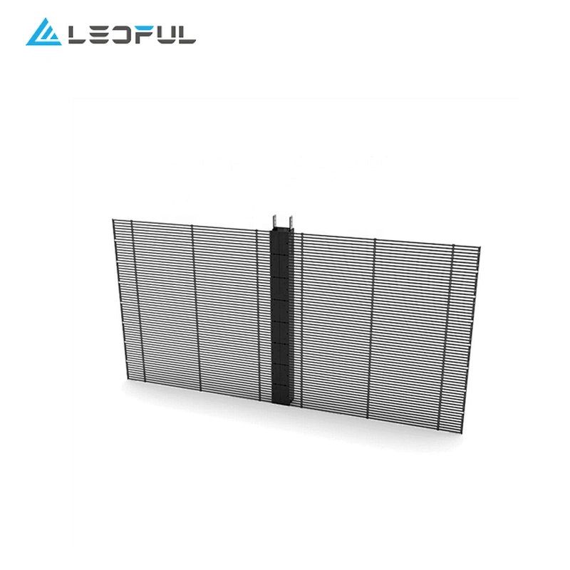 Easy installation building media facade diecast aluminum electronic transparent led display board