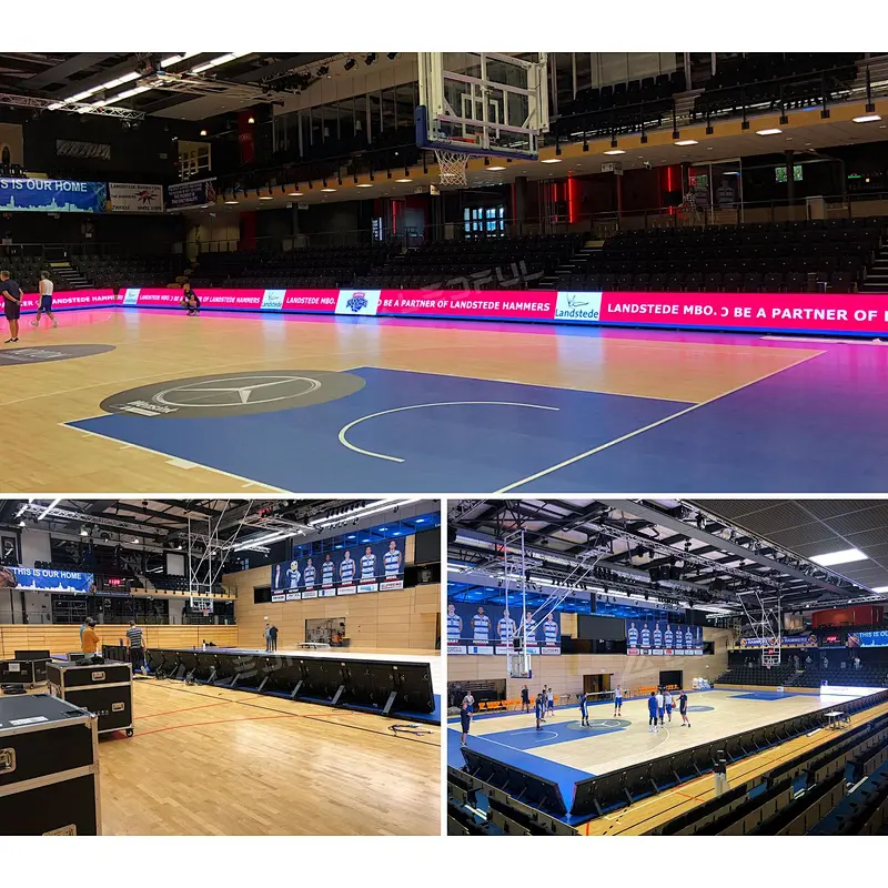 Basketball football outdoor and indoor P8 sports stadium perimeter LED screens