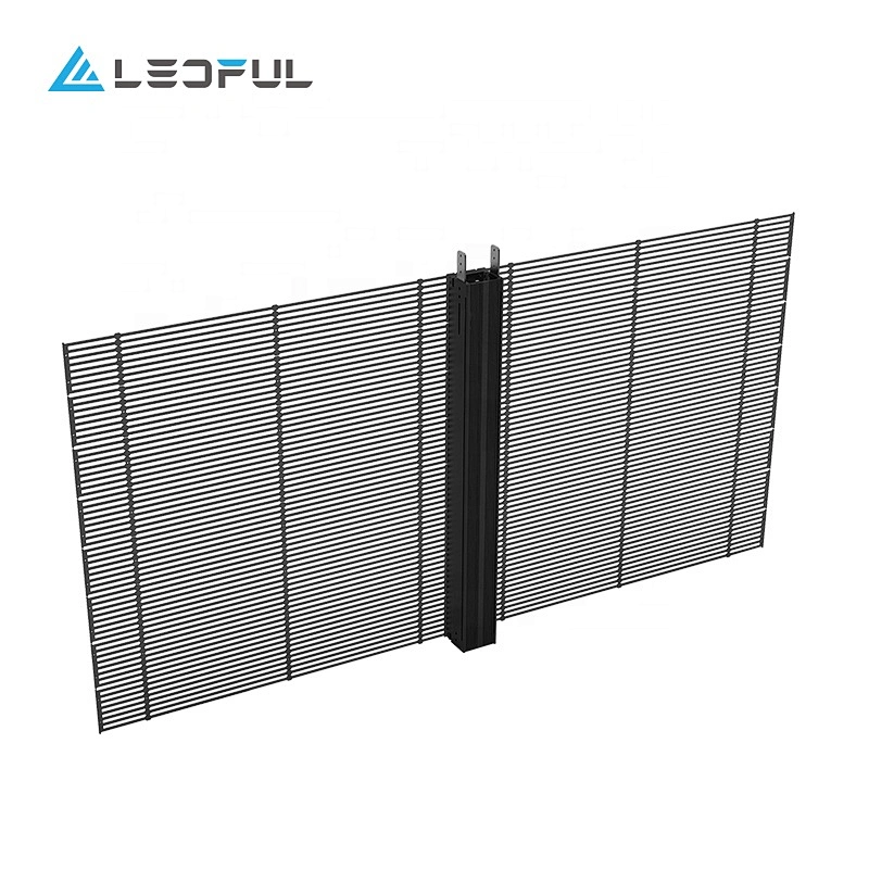 transparent glass led screen display advertising