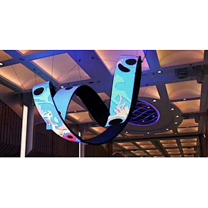High grey scale mini slim indoor P2 flexible led display panels