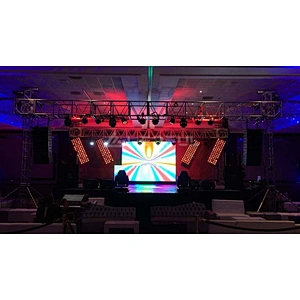 3 year warranty P4.8 light and thin front service LED stage rental video panel led video curtain price