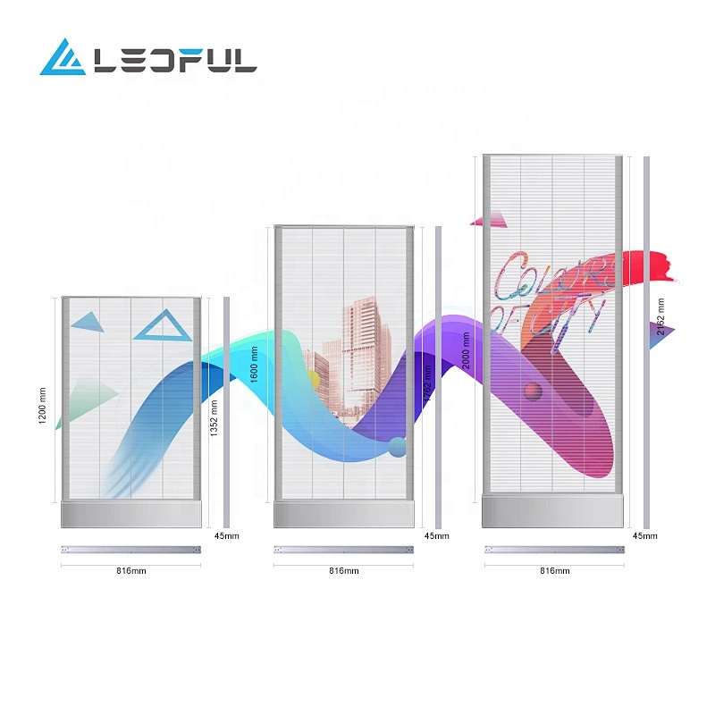 clear and clean transparent LED poster for advertising