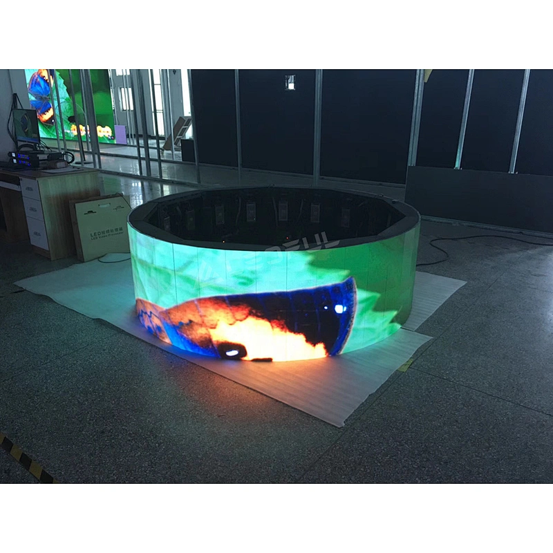Small pixel pitch 240x120mm flexible led vision for indoor P4