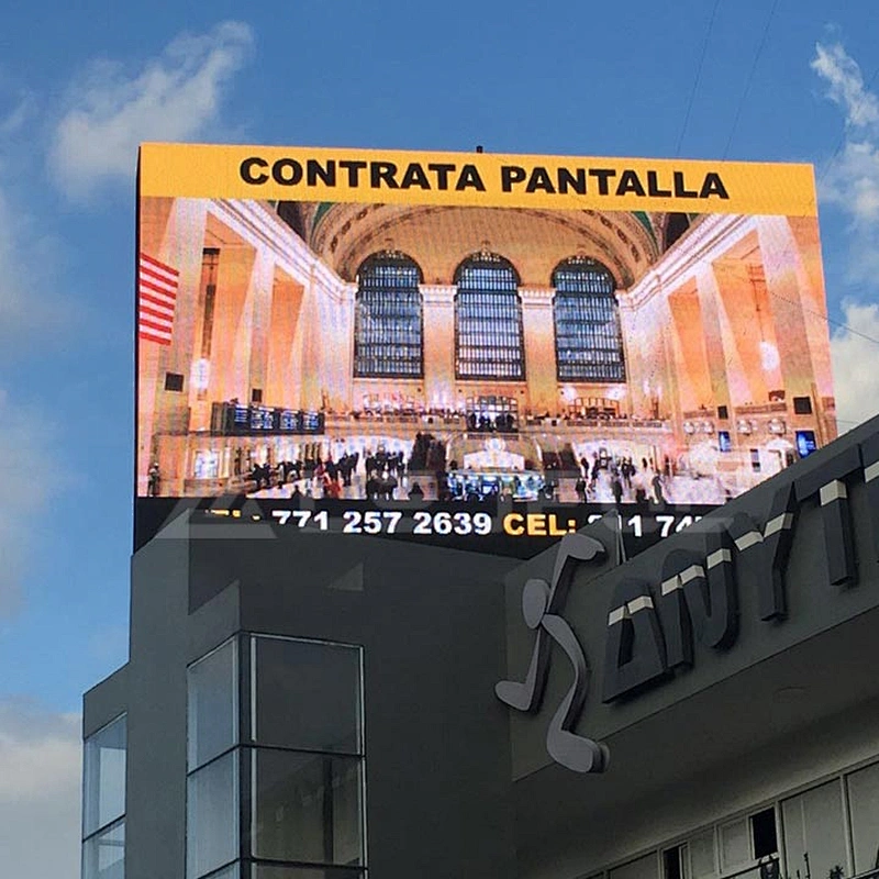 light&thin front service p10 outdoor advertising LED display for wall/OOH/building