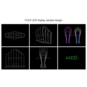 Thin and light P4 indoor flexible led video display