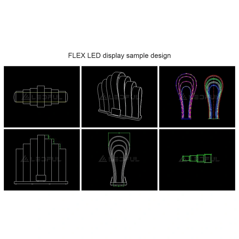 Thin and light P4 indoor flexible led video display