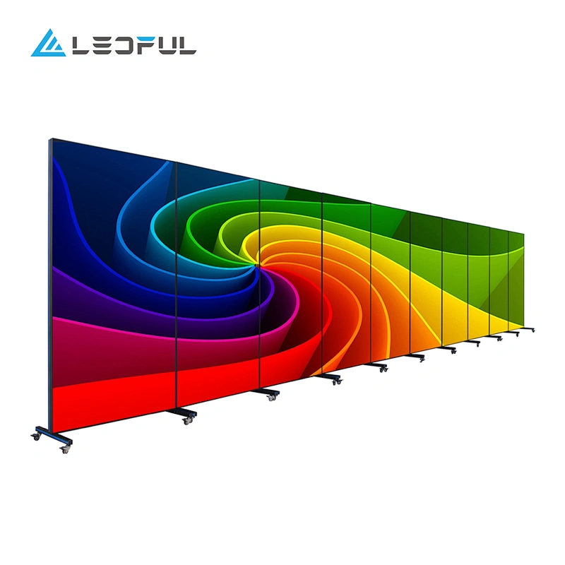 High refresh and greyscale easy moving filter design led poster for shopping mall/movie studio