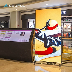LEDFUL light and thin  LED media led movie poster portable mobile led billboard