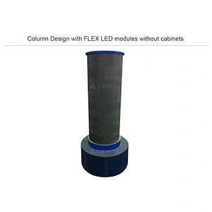 Thin and light P4 indoor flexible led video display