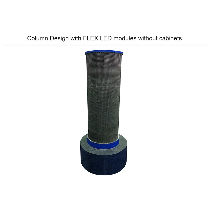Thin and light P4 indoor flexible led video display