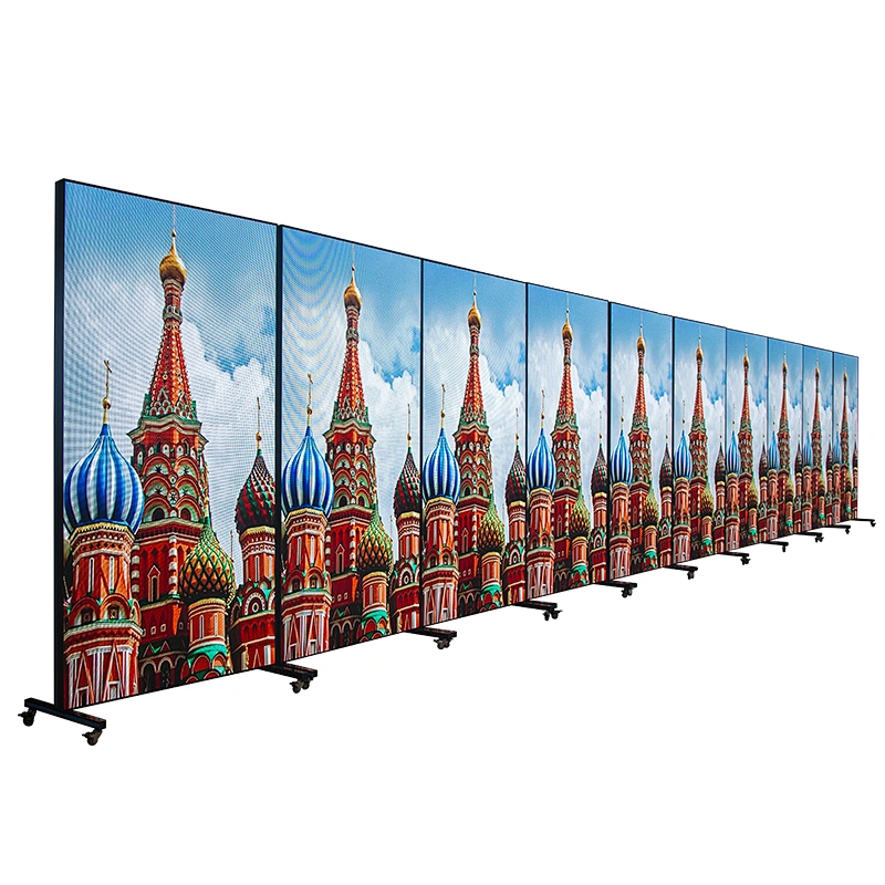 LEDFUL light and thin  LED media led movie poster portable mobile led billboard