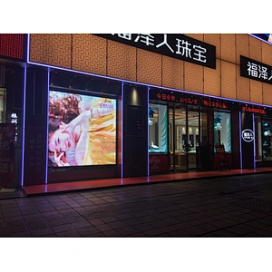 P3.9 80% High Transparent Poster Advertising LED Glass window led display