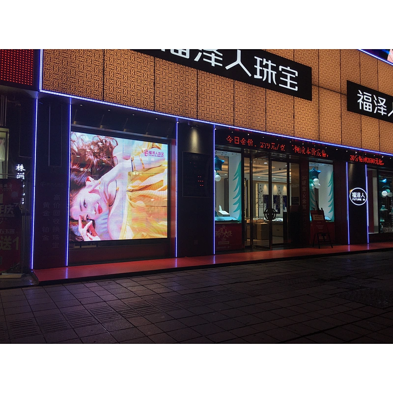 P3.9 80% High Transparent Poster Advertising LED Glass window led display