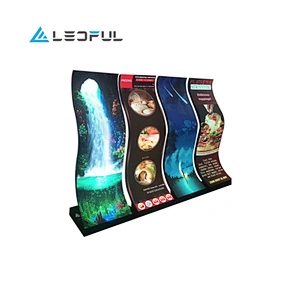 Full color High Refresh indoor Flexible LED display with CE