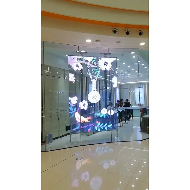 P3.9 80% High Transparent Poster Advertising LED Glass window led display