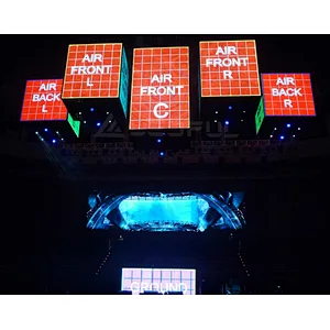 Round stage background led display 500x1000