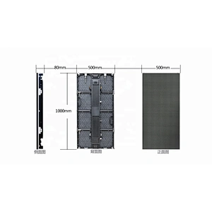 High Grey Scale Die Casting Aluminum RGB Indoor Rental 500*1000mm P4.8 LED Board Display for Events