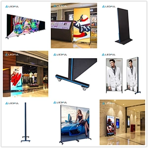 SMD full color RGB LED high brightness P2.5 Digital LED Poster display for shop window