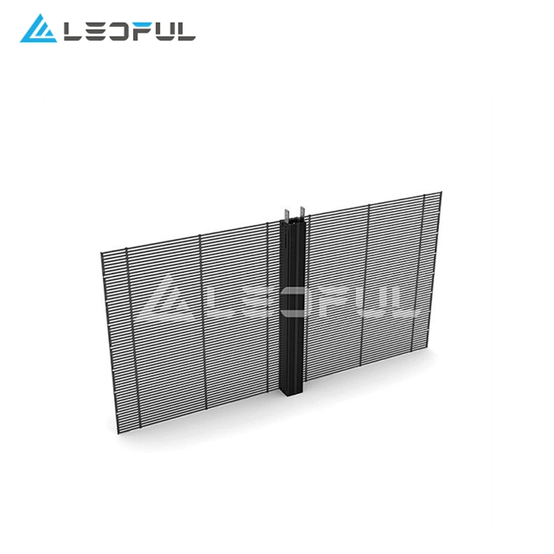 1.6x0.8m high transparent poster LED display for advertising