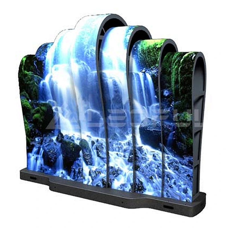 Portable custom high definition indoor flexible led display p2