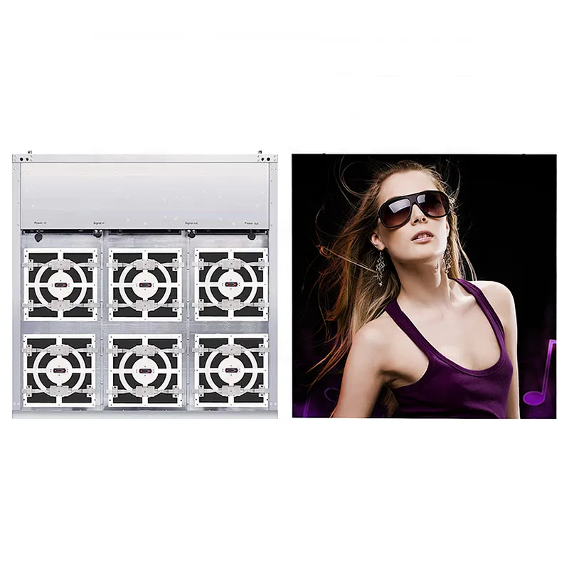 Clean and clear on backside outdoor front access LED display