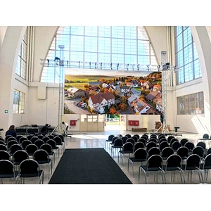 full color rental using P4.8mm super slim die aluminum cabinet  LED video screen